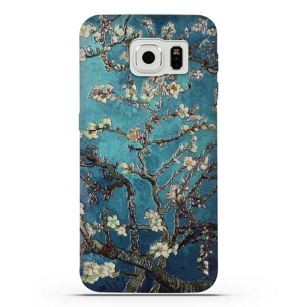 For Coque Samsung S6 Case 3D Relief Printing Silicone TPU Cover For Galaxy S6 Phone Case For Coque Samsung Galaxy S6 S 6 Bag