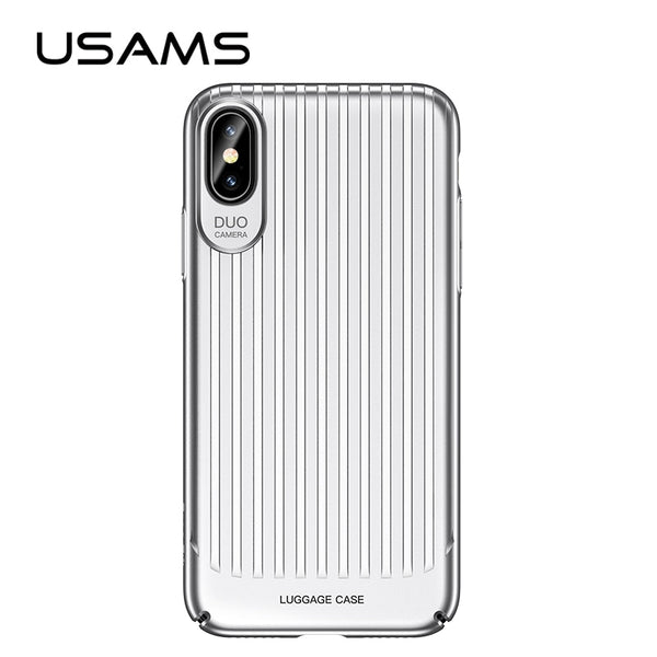 Fitted Case for iPhone X,USAMS Trunk Series Mobile Phone Case for iPhoneX Ultra Silm back Cover Full Protector for iphone cases