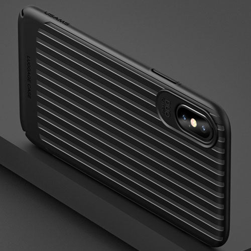 Fitted Case for iPhone X,USAMS Trunk Series Mobile Phone Case for iPhoneX Ultra Silm back Cover Full Protector for iphone cases