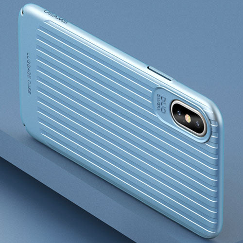 Fitted Case for iPhone X,USAMS Trunk Series Mobile Phone Case for iPhoneX Ultra Silm back Cover Full Protector for iphone cases