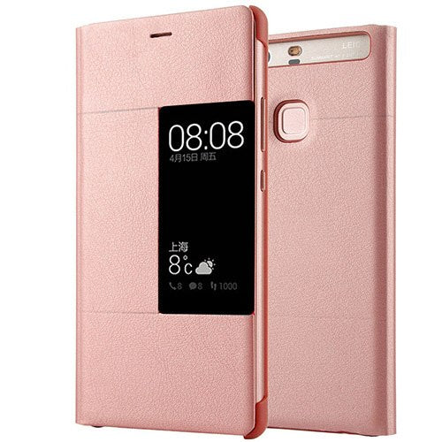 Luxury PU Leather Flip Case For Huawei P9 plus Original Style View Window Cover Mobile Phone Smart Flip Case for Huawei P9 plus