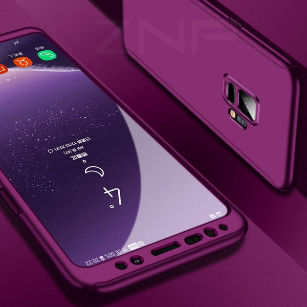 ZNP 360 Degree Shockproof Phone Case For Samsung Galaxy S9 S8 Plus Note 8 9 Cover Shell For Samsung S7 Edge S8 Protection Cases