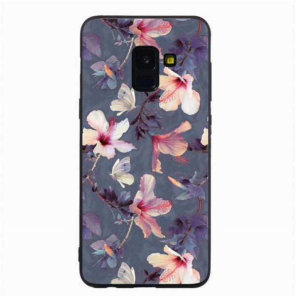 Filecase Phone Case For Samsung S8 S9 Plus S6 S7 Edge Note 9 8 Flower Flamingo Cat Fish Marble Stars Case Cover Skin Funda Coque