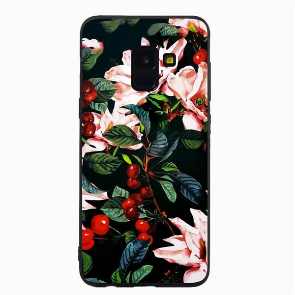 Filecase Phone Case For Samsung S8 S9 Plus S6 S7 Edge Note 9 8 Flower Flamingo Cat Fish Marble Stars Case Cover Skin Funda Coque