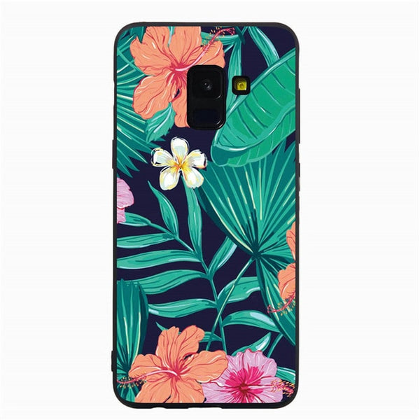 Filecase Phone Case For Samsung S8 S9 Plus S6 S7 Edge Note 9 8 Flower Flamingo Cat Fish Marble Stars Case Cover Skin Funda Coque