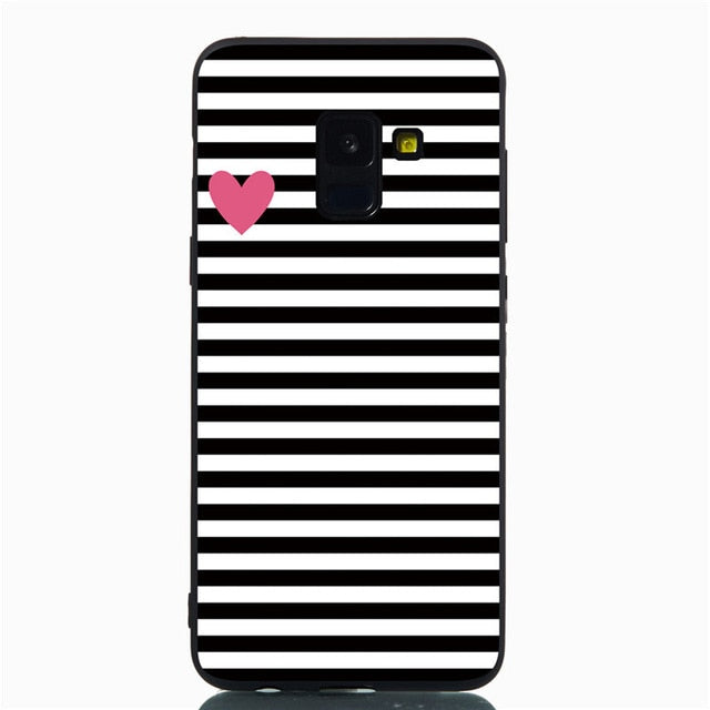 Filecase Phone Case For Samsung S8 S9 Plus S6 S7 Edge Note 9 8 Flower Flamingo Cat Fish Marble Stars Case Cover Skin Funda Coque