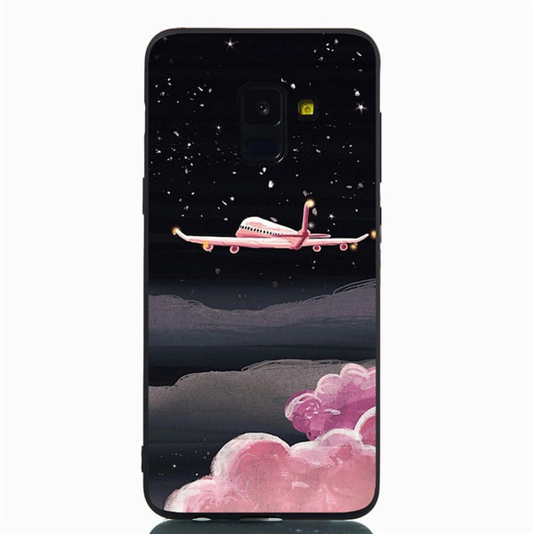 Filecase Phone Case For Samsung S8 S9 Plus S6 S7 Edge Note 9 8 Flower Flamingo Cat Fish Marble Stars Case Cover Skin Funda Coque