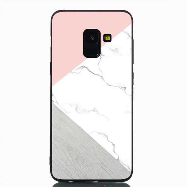Filecase Phone Case For Samsung S8 S9 Plus S6 S7 Edge Note 9 8 Flower Flamingo Cat Fish Marble Stars Case Cover Skin Funda Coque