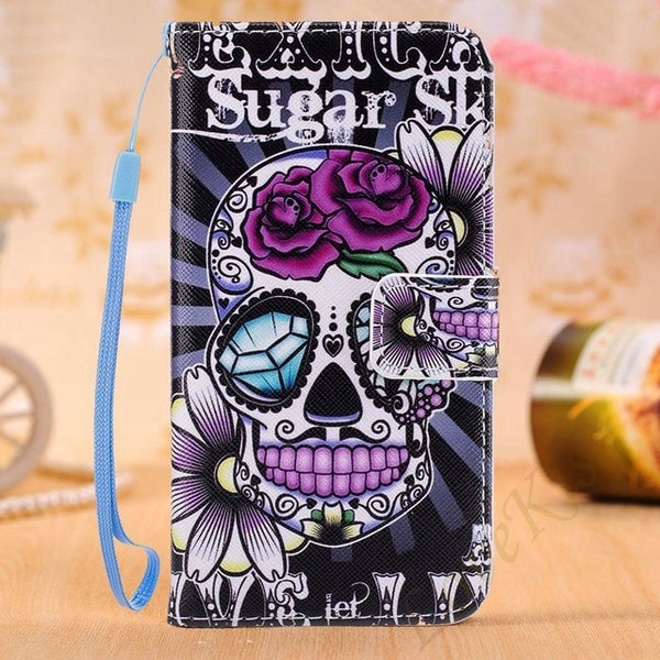 Flower Pattern Leather Wallet Case For Samsung Galaxy J2 Prime J2Prime SM-G532F Grand Prime Plus G532 G530 G531 Cover Phone Bag