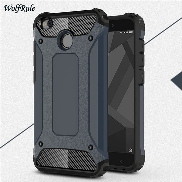 For Phone Case Xiaomi Redmi 4X Case Shockproof TPU & PC Armor Mobile Phone Bag Case For Xiaomi Redmi 4X Cover 5'' WolfRule <