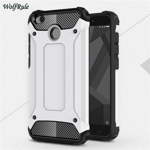 For Phone Case Xiaomi Redmi 4X Case Shockproof TPU & PC Armor Mobile Phone Bag Case For Xiaomi Redmi 4X Cover 5'' WolfRule <