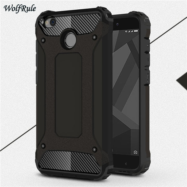 For Phone Case Xiaomi Redmi 4X Case Shockproof TPU & PC Armor Mobile Phone Bag Case For Xiaomi Redmi 4X Cover 5'' WolfRule <