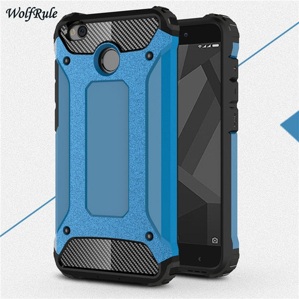 For Phone Case Xiaomi Redmi 4X Case Shockproof TPU & PC Armor Mobile Phone Bag Case For Xiaomi Redmi 4X Cover 5'' WolfRule <