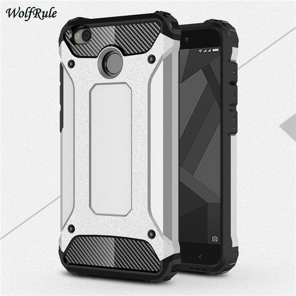 For Phone Case Xiaomi Redmi 4X Case Shockproof TPU & PC Armor Mobile Phone Bag Case For Xiaomi Redmi 4X Cover 5'' WolfRule <