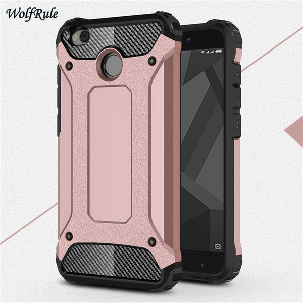 For Phone Case Xiaomi Redmi 4X Case Shockproof TPU & PC Armor Mobile Phone Bag Case For Xiaomi Redmi 4X Cover 5'' WolfRule <