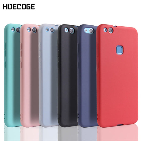 HOECOGE Matte Mobile Phone Case For Huawei P10 lite Soft Silicone TPU Protective Cover For Huawei P10 lite Coque Fundas Capa