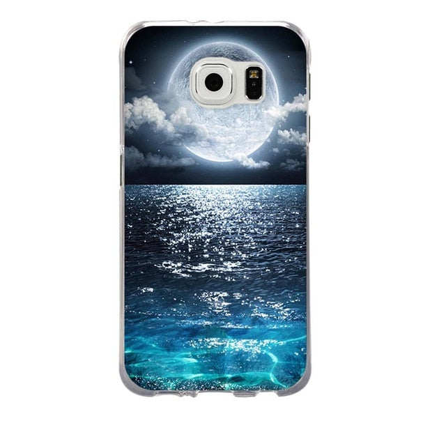 For Coque Samsung S6 Case 3D Relief Printing Silicone TPU Cover For Galaxy S6 Phone Case For Coque Samsung Galaxy S6 S 6 Bag