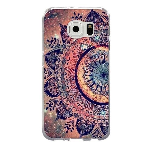 For Coque Samsung S6 Case 3D Relief Printing Silicone TPU Cover For Galaxy S6 Phone Case For Coque Samsung Galaxy S6 S 6 Bag