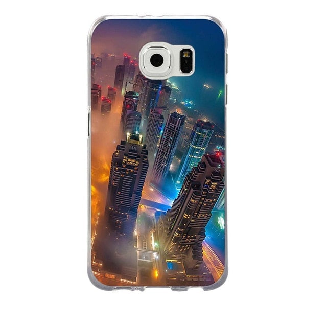 For Coque Samsung S6 Case 3D Relief Printing Silicone TPU Cover For Galaxy S6 Phone Case For Coque Samsung Galaxy S6 S 6 Bag