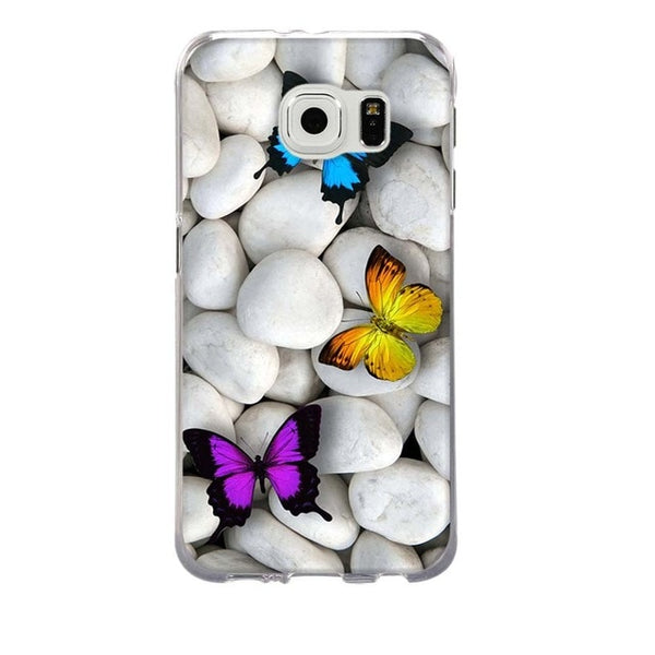 For Coque Samsung S6 Case 3D Relief Printing Silicone TPU Cover For Galaxy S6 Phone Case For Coque Samsung Galaxy S6 S 6 Bag