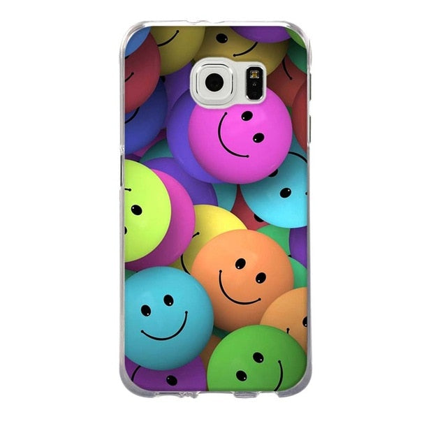 For Coque Samsung S6 Case 3D Relief Printing Silicone TPU Cover For Galaxy S6 Phone Case For Coque Samsung Galaxy S6 S 6 Bag