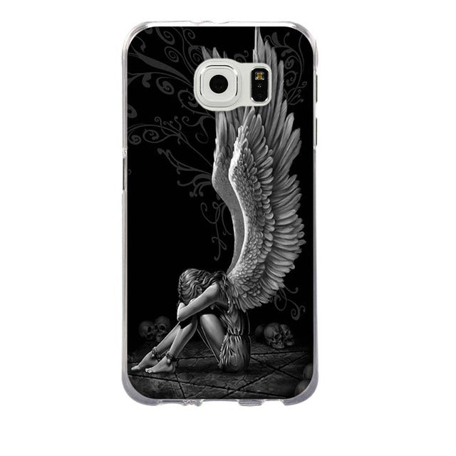 For Coque Samsung S6 Case 3D Relief Printing Silicone TPU Cover For Galaxy S6 Phone Case For Coque Samsung Galaxy S6 S 6 Bag