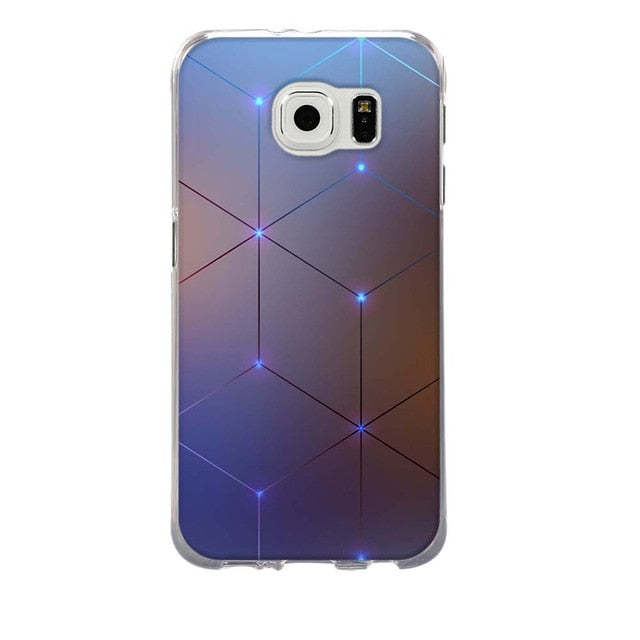 For Coque Samsung S6 Case 3D Relief Printing Silicone TPU Cover For Galaxy S6 Phone Case For Coque Samsung Galaxy S6 S 6 Bag