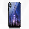 TOMKAS Glass Phone Case For iPhone X 7 8 10 6 s XS Star Space Cover Case For iPhone 8 7 6 6s Plus X Luxury Case Silicone Coque 6