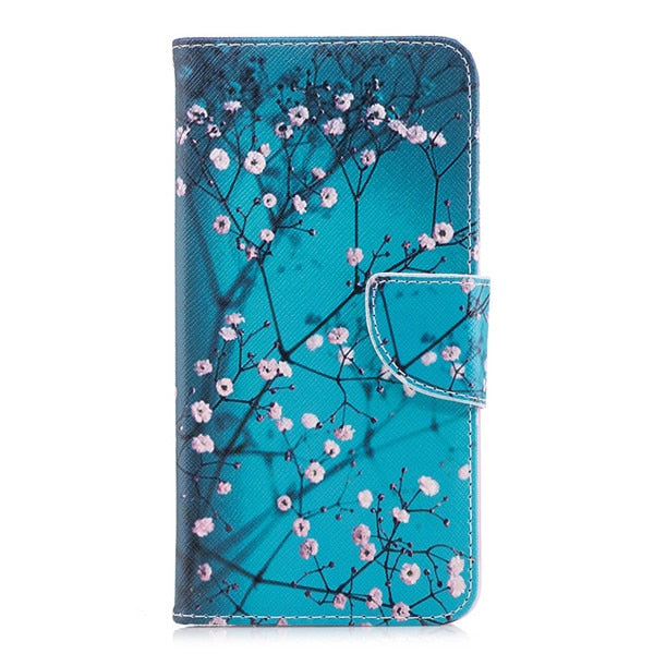 For Coque Samsung Galaxy A6 2018 Case, Leather Case For Samsung A6 Plus 2018 Case A6 2018 Cover Flip wallet Stand Phone Cases