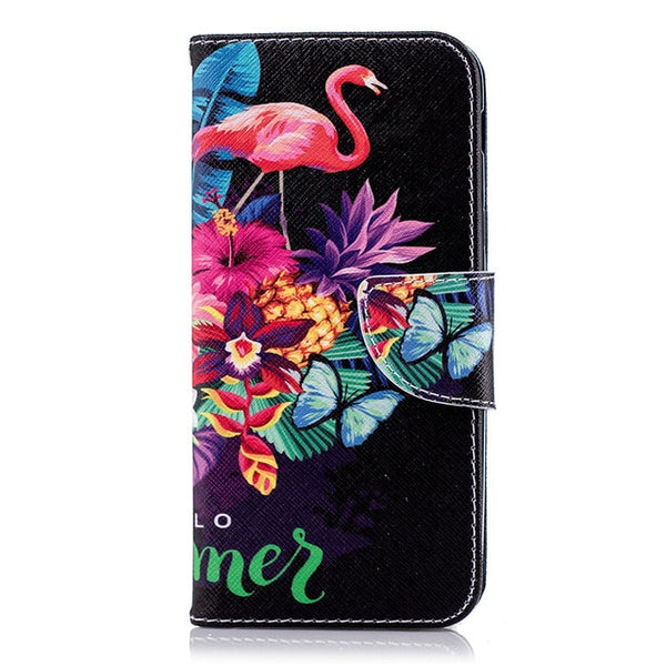 For Coque Samsung Galaxy A6 2018 Case, Leather Case For Samsung A6 Plus 2018 Case A6 2018 Cover Flip wallet Stand Phone Cases