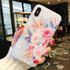 USLION Flower Silicon Phone Case For iPhone 7 8 Plus XS Max XR Rose Floral Cases For iPhone X 8 7 6 6S Plus 5 SE Soft TPU Cover