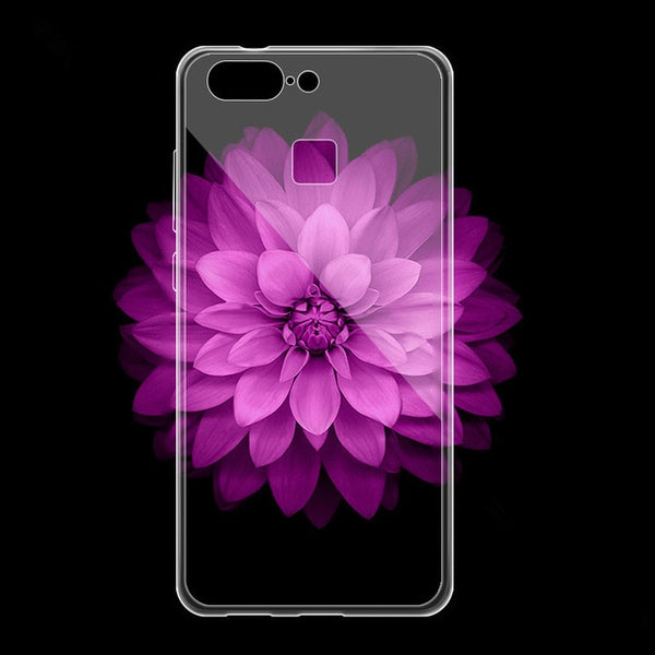 TPU Silicone Case for Huawei P smart Case Cover Coque for Huawei Psmart Cover Protector Flower for Huawei Enjoy 7S Phone Cover