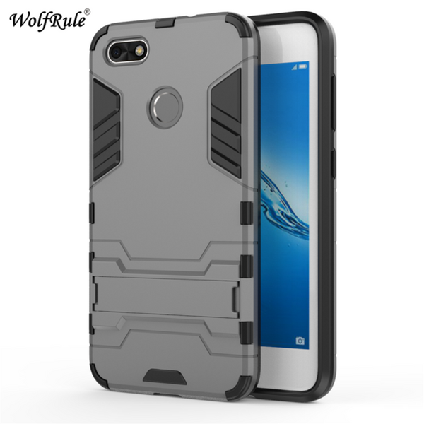 For Cover Huawei P9 Lite Mini Case P9 Lite 2017 2016 Silicone & PC Stand Phone Case For Huawei P9 Lite Mini Cover Fundas 5''