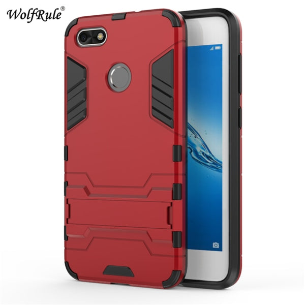 For Cover Huawei P9 Lite Mini Case P9 Lite 2017 2016 Silicone & PC Stand Phone Case For Huawei P9 Lite Mini Cover Fundas 5''