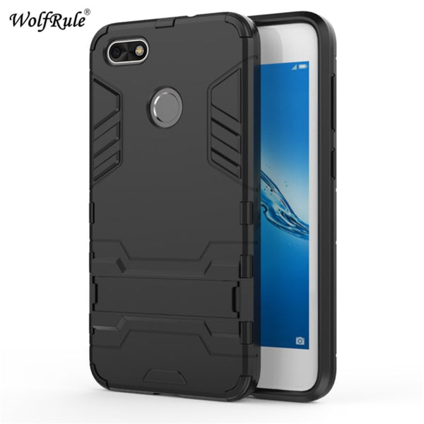 For Cover Huawei P9 Lite Mini Case P9 Lite 2017 2016 Silicone & PC Stand Phone Case For Huawei P9 Lite Mini Cover Fundas 5''