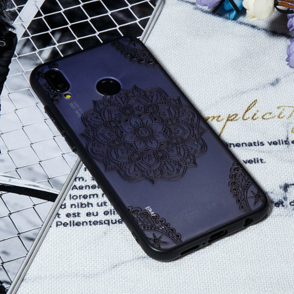 Sexy Lace Flower Floral Phone Case For Huawei P20 Lite/P20/P10/P10 Lite/P10 Plus/P9/P9 Lite/P8 Lite 2017 Hard PC+TPU Back Cover