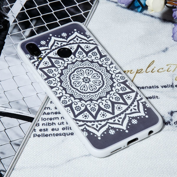 Sexy Lace Flower Floral Phone Case For Huawei P20 Lite/P20/P10/P10 Lite/P10 Plus/P9/P9 Lite/P8 Lite 2017 Hard PC+TPU Back Cover