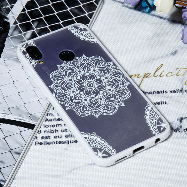 Sexy Lace Flower Floral Phone Case For Huawei P20 Lite/P20/P10/P10 Lite/P10 Plus/P9/P9 Lite/P8 Lite 2017 Hard PC+TPU Back Cover