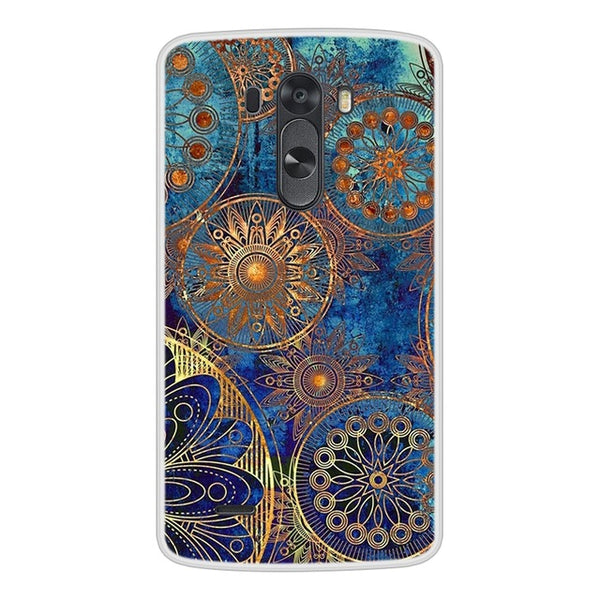 Case For LG G3 Soft Silicone TPU Chic Pattern Painting Phone Cover Coque For LGG3 D855 Cases