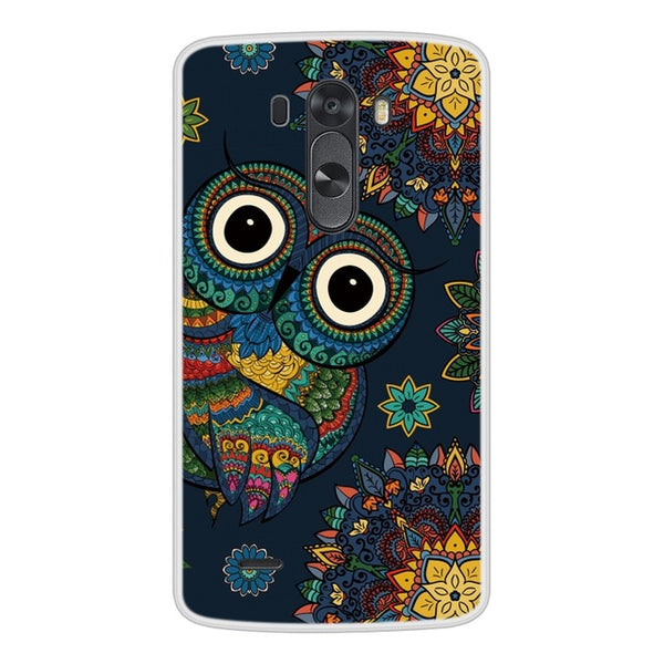 Case For LG G3 Soft Silicone TPU Chic Pattern Painting Phone Cover Coque For LGG3 D855 Cases