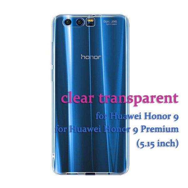 for Huawei Honor 9 /Honor 9 Premium Case Slim Crystal Clear Transparent Soft TPU Cover Silicone Case Mobile Phone Skin Shell Bag