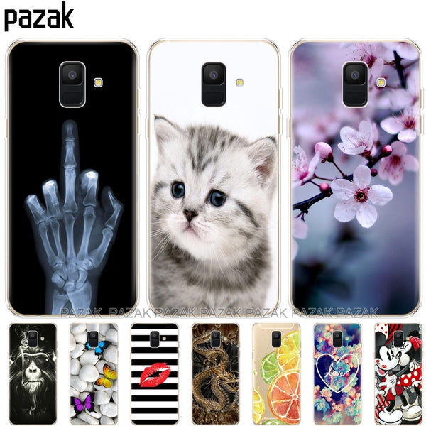 Silicon Phone Case For Samsung Galaxy A6 2018 Dual SIM SM A600 A600F Soft Tpu Back Cover For Samsung A6 Plus 2018 A605 A605F new