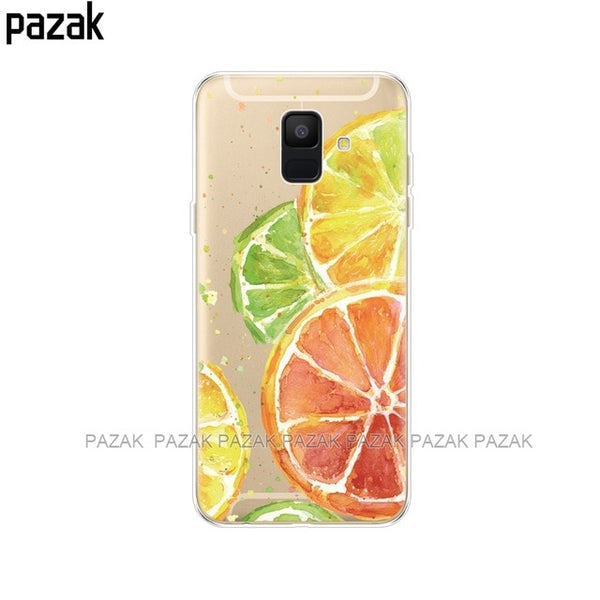 Silicon Phone Case For Samsung Galaxy A6 2018 Dual SIM SM A600 A600F Soft Tpu Back Cover For Samsung A6 Plus 2018 A605 A605F new