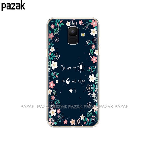 Silicon Phone Case For Samsung Galaxy A6 2018 Dual SIM SM A600 A600F Soft Tpu Back Cover For Samsung A6 Plus 2018 A605 A605F new