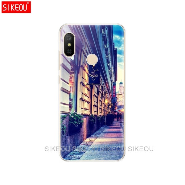 Silicone case For Xiaomi MI A2 LITE Case Full Protection Soft tpu Back Cover Phone Cases For Xiomi MI A2 LITE bumper Coque clear