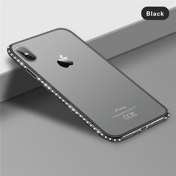 USLION Soft Case For iPhone XR X 8 7 6s Plus 5s SE Bling Diamond Transparent TPU For iPhone XS MAX Phone Case Phone Cover Capa