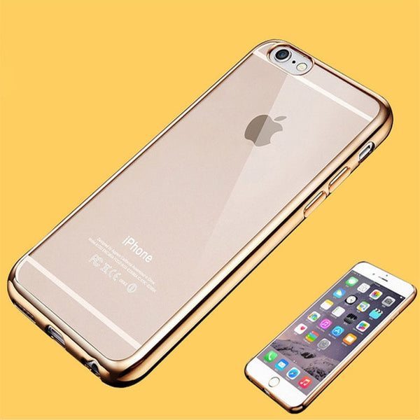 Litchi grain luxury Plating TPU silicone mobile phone case For iphone X Xr Xs Max 6 6s plus 7 8 plus 5 5s se Plating Frame cover