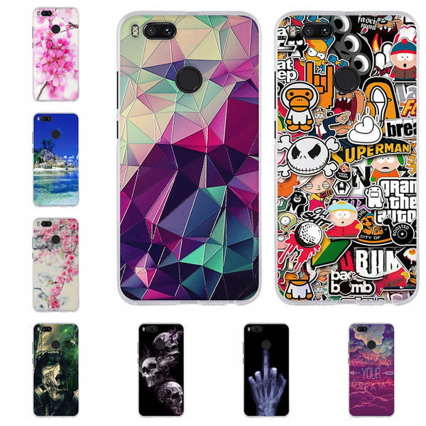 For Coque Xiaomi mi a1 A2 Lite 6 Case Soft Silicone Cover For Funda Xiaomi mi 6 A1 A2 Case 3D For Xiaomi mi a1 mia1 Phone Cases