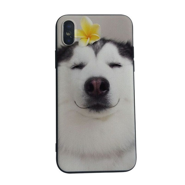 Yinuoda Husky cute simple phone cases For iphone 8 8plus 7 7plus 6 6plus 5 5s 5c SE Mobile cover