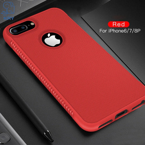 KRY Soft TPU Phone Case For iPhone 7 Cases Luxury Silicone Black Cover For iPhone X 8 8 Plus 6 6s Plus Xr Xs Max Case